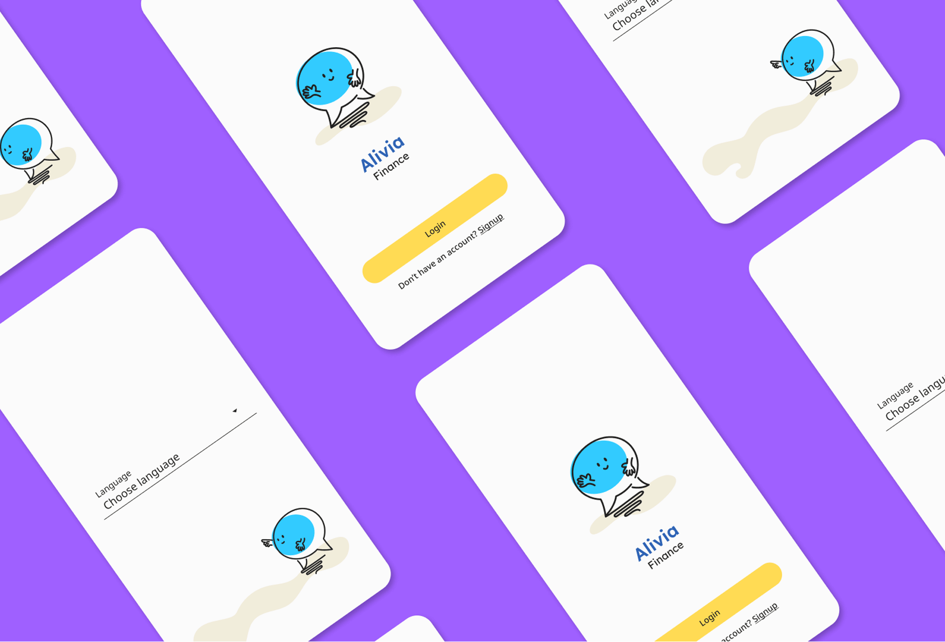 Cassie VP Alivia Finance App UI Sign Up Page Design Project